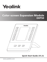 Yealink EXP50 V1.3 Quick start guide