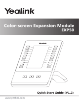 Yealink EXP50 V1.3 Quick start guide