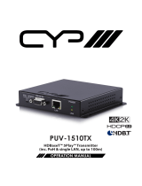 CYP PUV-1510TX User manual