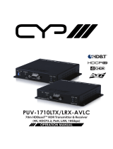 CYP PUV-1710LRX-AVLC User manual