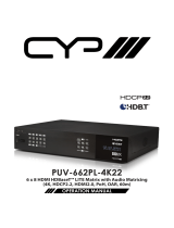CYP PUV-662PL-4K22 User manual