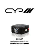 CYP AU-D18 User manual