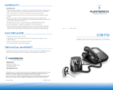 Plantronics Headphones CS 70 User manual