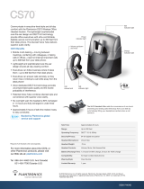 Plantronics CS70 User guide