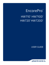 Plantronics EncorePro 710/720 User manual