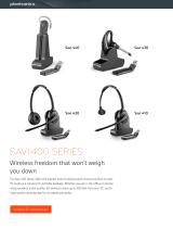 Plantronics Savi 400 Series User guide