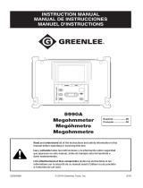 Greenlee 5990A Megohmmeter User manual