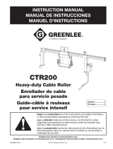 Greenlee CTR200 User manual