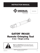 Greenlee RK425 User manual