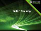 Greenlee 920XC Full Length Training Presentation User manual