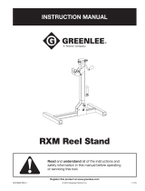 Greenlee RXM Reel Stand User manual