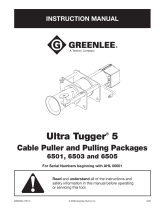 Greenlee Ultra Tugger 5 - 6501, 6505, 6503 - Serial AHL User manual