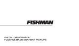 Fishman Fluence Bass Soapbar Owner's manual