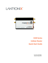 Lantronix E220 Series Quick start guide