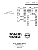 Miller 3160B GUN Owner's manual