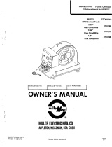 Miller 2900 CONTROL/FEEDER Owner's manual