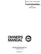 Miller 3000-4 TRAILER Owner's manual