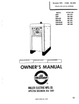 Miller 330P Owner's manual