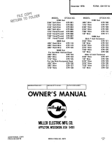Miller 3868 GUN Owner's manual