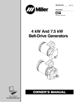 Miller 4 KW BELT-DRIVE GENERATOR Owner's manual