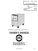 Miller ANALOG 300 W SLOPE AND PULSER Owner's manual