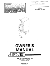 Miller APC 3025 Owner's manual