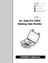 Miller ARC DATA PRO PDM1 WELDING DATA MONITOR Owner's manual