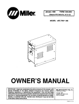 Miller ARC PAK 350 Owner's manual