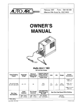 Miller AUTO ARC 160 (230V) Owner's manual