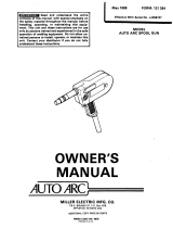 Miller AUTO ARC SPOOL GUN Owner's manual