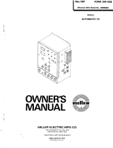 Miller AUTOMATIC 1D Owner's manual