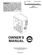 Miller AUTOMATIC 1D-PS Owner's manual