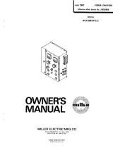 Miller JB526836 Owner's manual