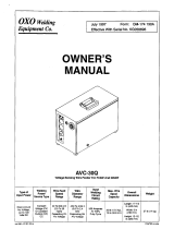 Miller AVC-30Q Owner's manual