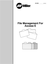 Miller AXCESS E FILE MANAGEMENT Owner's manual