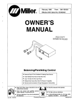 Miller BALANCING/PARALLELING CONTROL Owner's manual