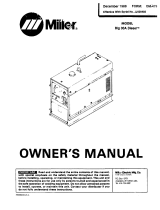 Miller JJ509485 Owner's manual