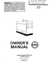 Miller JG098154 Owner's manual