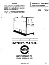 Miller HD699143 Owner's manual