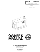 Miller JB470387 Owner's manual