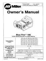 Miller BLUE FIRE 180 Owner's manual