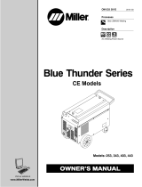 Miller BLUE THUNDER 253/343/403/443 CE Owner's manual