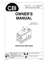 Miller CBI 801D NSPR 10202 Owner's manual