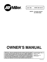 Miller COMPUTER INTERFACE NSPR 8990 Owner's manual