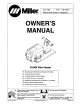 Miller D-64M WIRE FEEDER Owner's manual