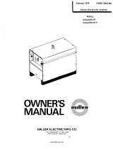 Miller HJ106120 Owner's manual
