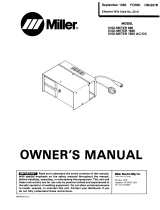 Miller DIGI-METER 600 Owner's manual