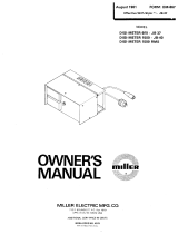 Miller JB37 Owner's manual