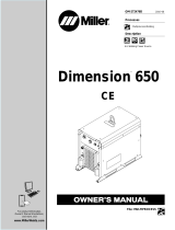Miller DIMENSION 650 CE Owner's manual