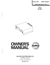 Miller DVC MP-1 Owner's manual